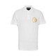 VERSACE JEANS COUTURE范思哲男士Polo衫个性烫金徽章图案短袖T恤11148礼物 白色 M