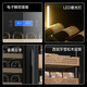 Qiaoke red wine cigar cabinet constant temperature and humidity double door double temperature white wine refrigeration and humidification box combination cabinet large capacity commercial tea cabinet wine and cigar combination cabinet D red wine full + cedar wood cigar cabinet 1.8 meters high