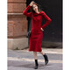 Demana Kim Secretary Outfit Autumn and Winter French Intellectual Little Woman Butterfly One-Neck Knitted Mid-Length Women's Dress