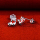 Yuan Shengfu's new PT950 fashion boutique platinum earrings, fashionable and versatile platinum earrings 2.14g
