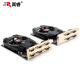 嵩睿4屏炒股显卡GTX1660S/1050Ti/750ti/730多屏显卡4接口HDMI高清4k投影一拖四路拼接显卡VGA分屏显卡 4屏HD7600 2G 4VGA 炒股办公投影