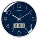 Compas Wall Clock Radio Clock 2025 Гостиная часы Стильные простые календарные офисные экзамены школы автоматическое время черно -белое 14 -дюймовое 6219 Радиозам (диаметр 35 см)
