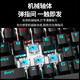 Wolf Spider (AULA) F2008 mechanical keyboard wired keyboard gaming keyboard 104-key backlight ice blue light computer keyboard notebook keyboard black blue axis