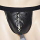 Men's patent leather briefs sexy crotch hollow thong sexy underwear 4110 All size