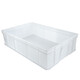 Jingulao Logistics turnover box Thickened plastic tool parts box storage box No. 2 blue 650*410*155mm KZS-698