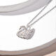 Swarovski (SWAROVSKI) black and white gradient swan necklace fashionable silver swan clavicle chain red swan female model gift for girls Guangzhou Bonded Warehouse Love Swan 5208071