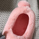 Taimi Bear Taimi Bear Children's Home Warm Cotton Slippers Autumn and Winter Children's Cotton Shoes Boys and Girls Baby Bag Heel Cotton Shoes Children's Elk Bag Heel - Pink 28-29 (shoe inner length 18 cm)