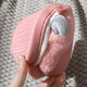 Taimi Bear Taimi Bear Children's Home Warm Cotton Slippers Autumn and Winter Children's Cotton Shoes Boys and Girls Baby Bag Heel Cotton Shoes Children's Elk Bag Heel - Pink 28-29 (shoe inner length 18 cm)