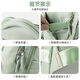 MOONMIX Travel Bag Women's Backpack Large Capacity Lightweight Short-distance Business Trip Storage Luggage Bag Travel Backpack Computer Bag Rime Green