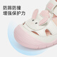 Tylanis 101 Nuevos zapatos para niños de verano para niños y bebés zapatos para bebés y sandalias de niñas Beatables y sin deslizamiento de zapatos delanteros juguetes blancos/polvo 20 longitud interior 13.5 cm adecuada para el pie de longitud 12.8-13.2