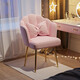 FEDDIES dressing table bedroom chair makeup chair girls home dressing stool internet celebrity backrest stool petal chair off-white Begonia chair