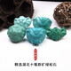 灵松天然原矿绿松石象神背云大象兽头配饰吊坠高瓷雕刻配件 4号福袋背675