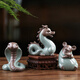 Leipin Ge Kiln tea pet ornaments. Open the piece to raise the twelve zodiac signs. Handmade tea toys. Mini cute tea table creative ornaments. Ge Kiln twelve zodiac tea pets - rat.