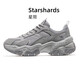 Kamel (Kamel) Retro Daddy dicker Sohle erhöhter Mesh Frauen lässig Sneaker x24b09l7031 Hellgrau 39