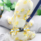 Tang Chong small dog raincoat four-leg waterproof all-inclusive Teddy Bichon Pomeranian poncho pet rainy day artifact clothes small, medium and large dogs yellow pineapple (without rope) L [recommended weight 8-10Jin [Jin equals 0.5 kg]]
