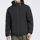 Western Region Camel (Vancamel) plus Samt-Windbreaker-Jacke für Männer und Frauen koreanischer Stil winddichtem und warmem Einschichtweichschalenjacke Literary Top 9930a Obsidian Black-Men [Solid Color] 2xl