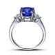 Millai Jewelry 2.6 carat natural tanzanite ring for women 18K gold inlaid diamond diamond ring jewelry custom gift ring number can be customized