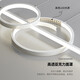 Chu Impression Restaurant Light Chandelier Light Luxury Lamp Modern Simple Dining Room Dining Table Bar Taipei European Minimalist Long Strip Creative Design Sense ZY687-1000 Smart Voice (Black)-R97