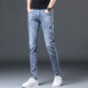 Diotu Autumn New Men's Jeans Light Luxury Brand Trendy Brand Pantalon Slim Ajustement Slim Pantalon Fashion Pantalon Men de mode Pantalon FRENDY Youth Tendy Heavy and Fasha