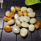 Jixiangge White Jade DIY Bracelet Necklace Accessories for Men and Women Xinjiang Hotan Jade Seed Raw Stone Irregular Skinned Loose Beads Skinned (Beads Length Approximately 12-16mm)/Single
