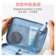 Beauty Skin Travel Cosmetic Bag, Toiletries Bag, Portable Bottle Set - Blue Flower Storage Bag, Women's Large Capacity MF0573