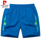 Pierre Cardin Strick-Männer mit drei Crop-Hosen Ultra-Shorts Sommer-Freizeit-Viertel-Crop-Hose Sport-Shorts Männer zu Hause reine Baumwolle 728 Green 2xL Vorschlag-120jin [Jin entspricht 0,5 kg]