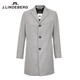 J. Lindeberg Shopping Mall mismo en la misma longitud de mediana longitud y verano lana de lana de lana abrigo de lana Men 520427003 R19 Flor de granito Ceniza XS