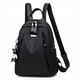 Double Star Rucksack Damen-Wear-Resistant Rucksack Freizeit-Reisetasche Mama-Tasche große Kapazität Wasserresistente Schulbeutel Schwarz (Standardmodell)