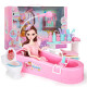 Ozjia Dream Bathroom Water 3D Real Eyes Barbie Doll Set Large Gift Box Dress Up Doll Princess Play House Children's Toy Girl Birthday Gift