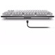 Alienware AW420K white TKL wired gaming keyboard mechanical keyboard cherry red shaft RGB lighting new style white RGB multi-color backlight, cherry red shaft