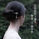 GLTEN Magnolia and Hotan Jade Silver Hairpin Women's Ancient Style Hair Accessories Hanfu 2025 New Birthday Gifts for Girlfriends and Wife Hotan Jade Hairpin + Ancient Style Gift Box