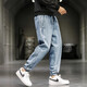 
Fandi Fashion M-8XL Working Pants Men's Extra Large Size Fat Jeans Loose Large Size Harem Pants Plus Fat Plus Large Size Men's Pants KN983 Black 3XL Recommended 155-170Jin [Jin equals 0.5 kg]