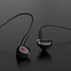 Edifier (EDIFIER) HECATE GM180 flat-top semi-in-ear stereo mobile music game headphones with wheat ribbon wire control 3.5mm wired semi-in-ear black