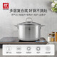 ZWILLING soup pot stainless steel deep-burning pot large-capacity soup pot stew pot stew pot porridge cooking noodle pot NovaPlus deep-burning pot 20cm