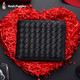 Hush Puppies genuine leather wallet men's business commuting personality braided pattern multi-card wallet birthday gift red gift box HC-1311755W-576