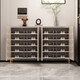 Cherry Craft Light Luxury Schuhschrank Haushaltstür Steinsplatte Aufbewahrungsschrank Eingang Foyer Eingangsschrank Wohnzimmer Trennschrank integriert D684 Grüne Länge 140 Breite 34 Höhe 100 Glas Arbeitsplatte