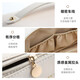 Baicaoyuan Make-up-Beutel Reisen Toilettenartikel Bag Kosmetische Aufbewahrungstasche Hautpflegeprodukte tragbare hochwertige Wasserdichte empfohlener Modell-Milch-Aprikosen weiß [Trennungskapazität]