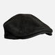 Huaqiao extra large head circumference extra large size enlarged and deepened beret men's hat men's large size casual literary and artistic progressive hat big head hat cotton and linen black XL extra large size (59-63cm)