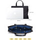
Feige handbag for men business bag trendy men Oxford cloth casual large capacity computer bag men bag briefcase men black (hot-selling recommendation) 14 inches