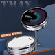 TMAX 12-inch matte drum pad metronome set for children's beginner drum practicer double-sided professional blow drum board Starry silver + snare drum stand + oak drum stick + drum key