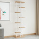 WORM Home Flower Rack Sakagi Einfache Mode mehrschichtige Blumenregal Innenbalkon Dekoration Rack Schmelztes Wohnzimmer Blumenregal Sukkulente Blumenregal [Blumenregal H719] Schwarze Garnierstruktur Klammer + schwarze Eiche