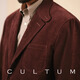 CULTUM pure cotton corduroy business casual suit men's retro unlined jacket jacket suit brown red 180A /52A