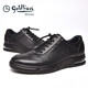 Goldlion Men's Shoes New Autumn and Winter Business Casual Leather Shoes Trendy Sports Shoes Genuine Leather Comfort Air Cushion Soft Surface Light Sole Men's Shoes Black Regular Style 40
