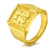 SOM old phoenix gold ring men's solid gold 9999 fortune ring big gold ring for father's day to give to elders blessing gold ring alive about 14.3-14.7