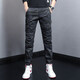 Gekochte Cui (Shucui) Frühlings- und Sommer-Herrenhose koreanische Style Trendy Marke Slim Casual Hosen für die trendige Persönlichkeit von Männern vielseitige Mehrfach-Tasten-Tarn-Tarn-Herren-modische Fußbindung Herrenhosen WJL-692e Größe 30 (Taillenumfang 2 Fuß 3)