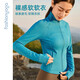 Fansheng Yoga Running Fitness Clothing für Frauen Schlankes, mit langärmeleres, langärmelige, nackte elastische Sportjacke Jacke Strickjacke FC12858 Nude White S
