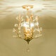
Oroden 2025 new European crystal chandeliers American light luxury aisle light corridor balcony lamp entrance staircase cloakroom 9885 large-scale hanging + three-color light bulb