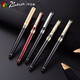 Picasso (Pimio) Picasso 902 Brunnen Stift Ellbogen gebogener Tipp Kalligraphie Stift Männlich und weibliche Kalligraphie -Praxis Erwachsene Studenten verwenden Signature Pen Picasso Fountain Stift kostenlos Gravur [Pure Black Gold Clip Art Pinsel] 1.0mm