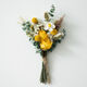 AIMAN rose eucalyptus dried flower bouquet living room entrance decoration ins Nordic style photo props diy flower arrangement gift yellow rose bouquet without bottle
