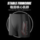李宁（LI-NING）泳裤男士专业抗氯平角速干不贴身温泉度假游泳裤031-1黑色/红 2XL